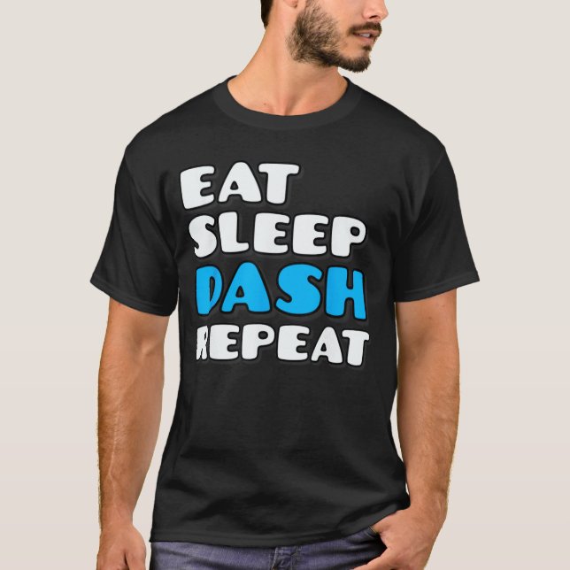 T-shirt Eat Sleep Dash Repeat Video Game Geometry Video Ga