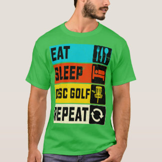 T-shirt Eat Sleep Disk Golf Répéter