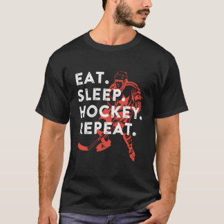 T-shirt Eat Sleep Hockey Repeat