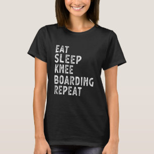 T-shirt Eat Sleep Kneboarding Répéter l'idée du lecteur
