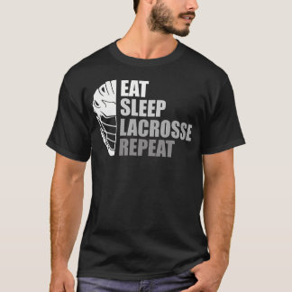 T-shirt Eat Sleep Lacrosse Repeat Funny Lacrosse