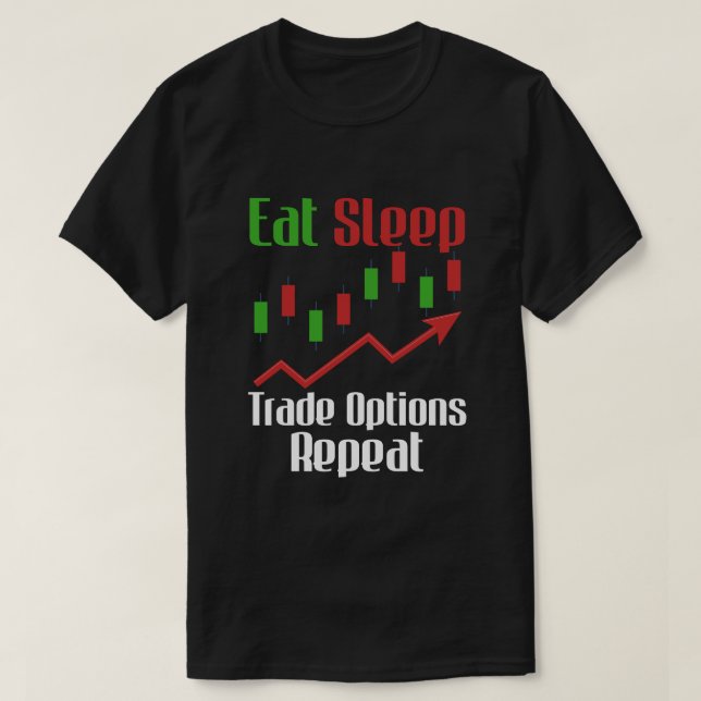 T-shirt Eat Sleep Options de commerce Débutant de négociat (Design devant)