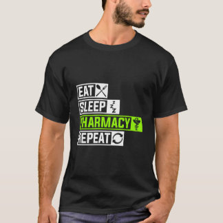 T-shirt Eat Sleep Pharmacy Repeat Profession Doc Doctor Sl