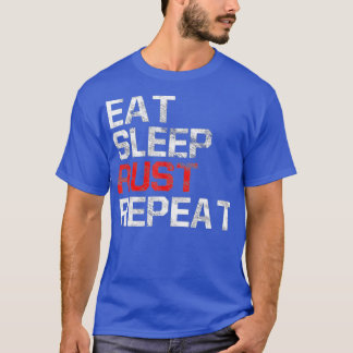 T-shirt EAT SLEEP RAID REPEAT Game