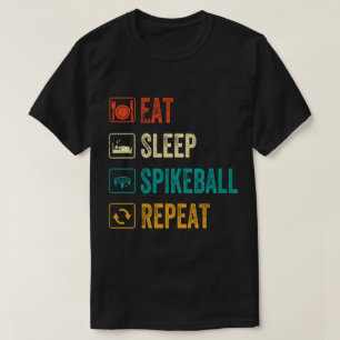 T-shirt Eat Sleep spikeball Répétition design vintage r