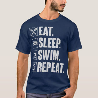 T-shirt Eat Sleep Swim RepeatSwimming Swimmer Gift 