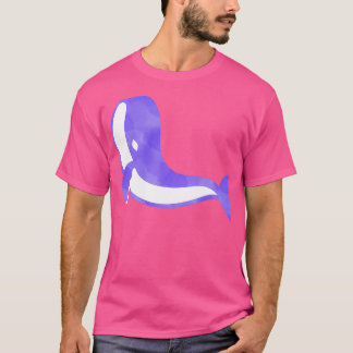 T-shirt eau bleu baleine marine 1