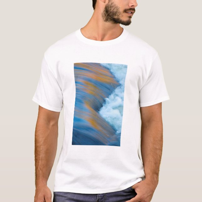 T-shirt Eau bleue abstraite, Canada (Devant)