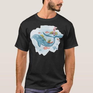T-shirt Eau couleur baleine 2