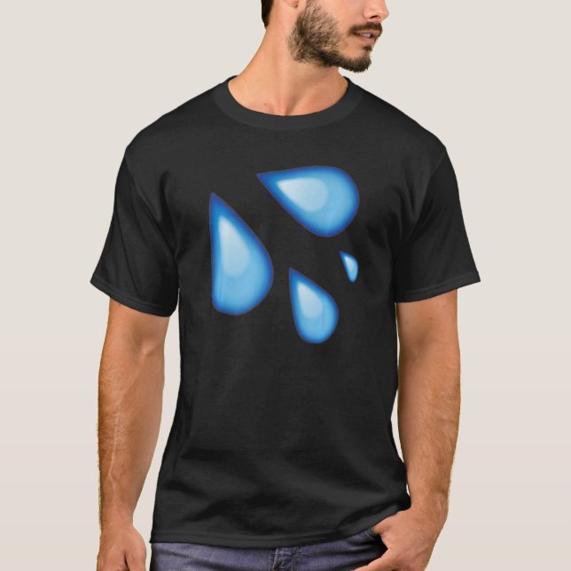 T-shirt Eau de goutte à la mode Graphic mou Fly & (Devant)
