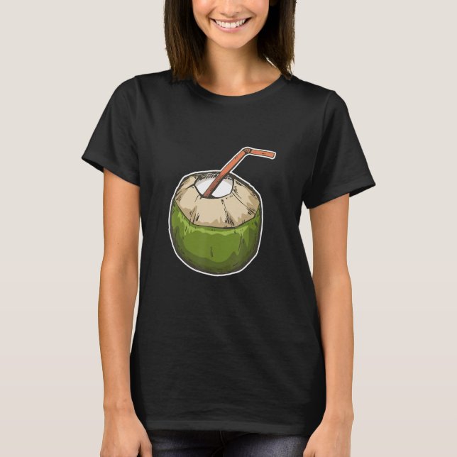 T-shirt Eau de noix de coco Retro (Devant)