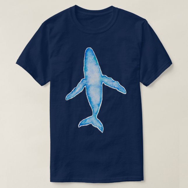 T-shirt Eau flottante baleine à bosse (Design devant)