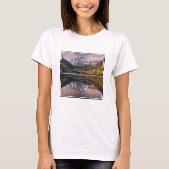 T-shirt Eau | Maroon Bells Colorado (Devant)