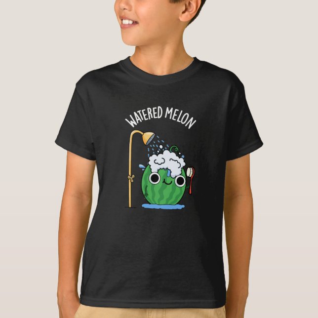 T-shirt Eau Melon Funny Watermelon Pun Dark BG (Devant)