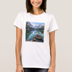 T-shirt Eau   Pragser Wildsee Dolomites Italie