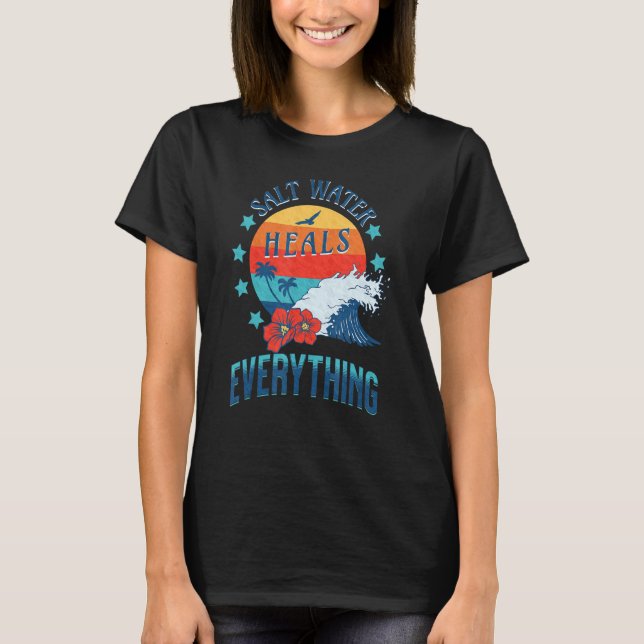 T-shirt Eau Salée Traite Tout Tendance (Devant)