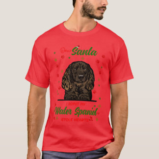 T-shirt Eau Spaniel Chien de Noël race Chien de Noël Retr