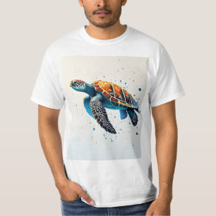 T-shirt Eaux calmes : Célébrez les tortues marines avec l'