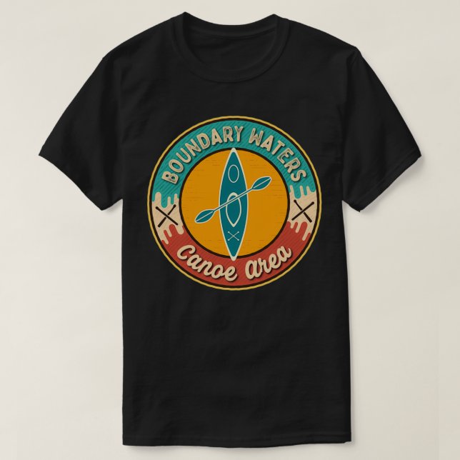T-shirt Eaux limitrophes Zone de canot Wilderness GGG (Design devant)