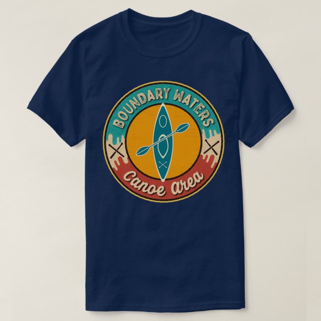 T-shirt Eaux limitrophes Zone de canot Wilderness GGG (Design devant)