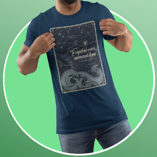 T-shirt Eaux non pathisées : Elégant céleste Vintage