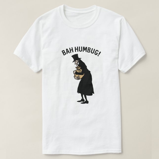 T-shirt Ebenezer Scrooge Bah Humbug Shirt Retro Noël (Design devant)
