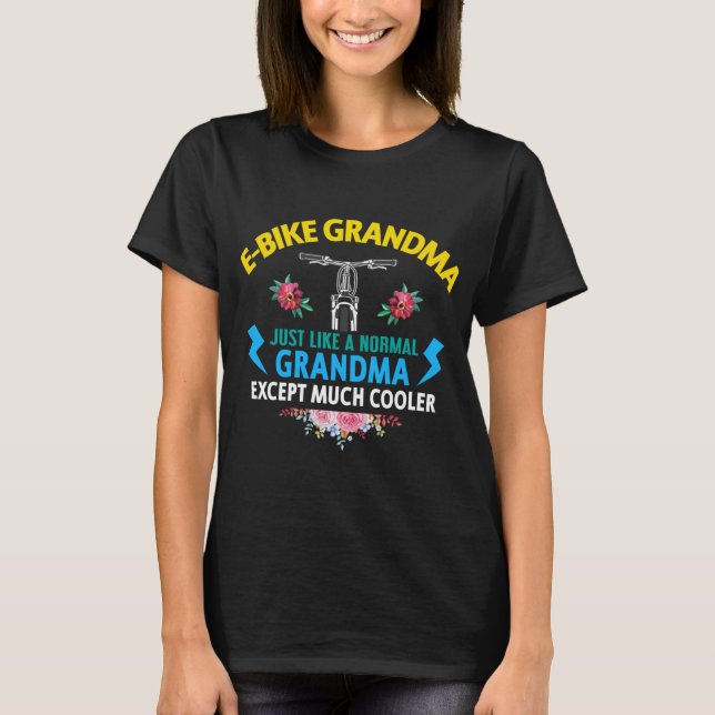 T-shirt Ebike Grand-mère Funny E-Bike (Devant)