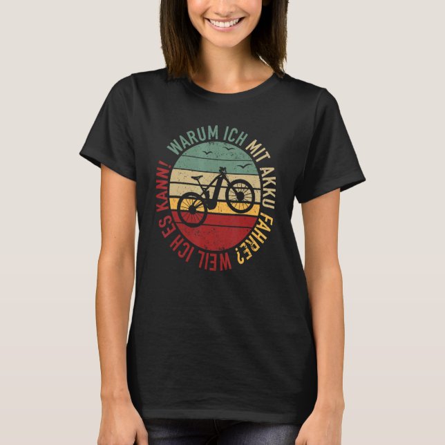 T-shirt Ebike Vélo Rider Batterie électrique E Vélo Mounta (Devant)