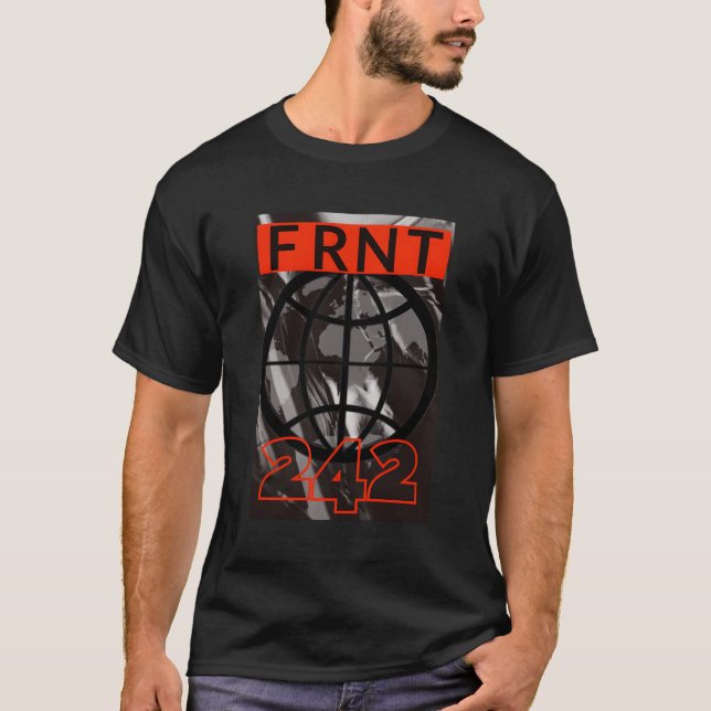 T-shirt Ebm-Front Electronic Body Music Pro-Frnt-242 (Devant)