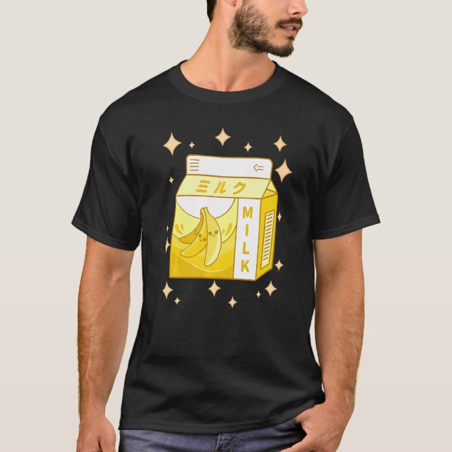 T-shirt Eboy Milk Shake Carton mignon Lait bananier japona (Devant)