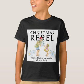 T-shirt Écartez l'esprit de rebelle de Noël !