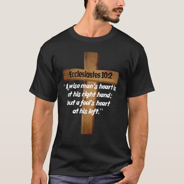 T-shirt Ecclesiastes 102 Citation de la Bible Christian (Devant)