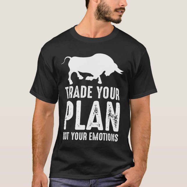 T-shirt Échanger votre régime Stock Jour du marché Investi (Devant)