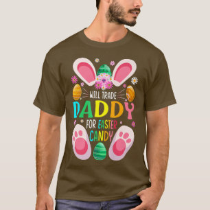 T-shirt Échangerai Papa Contre Bonbons De Pâques Garçons F