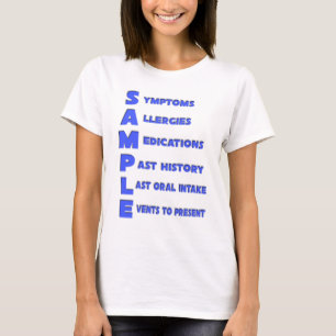 T-shirt Échantillon - Acronyme mnémonique pour évaluation 