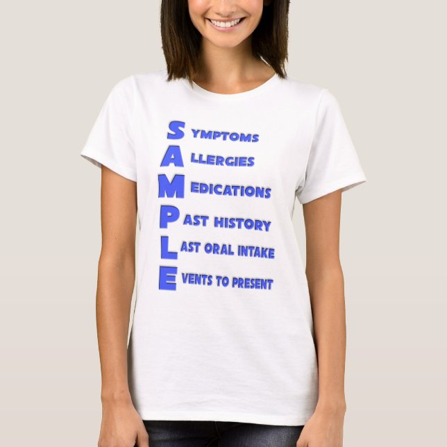 T-shirt Échantillon - Acronyme mnémonique pour évaluation  (Devant)