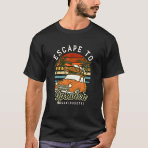 T-shirt Échapper À Ipswich Beach Massachusetts Ocean Ma Su