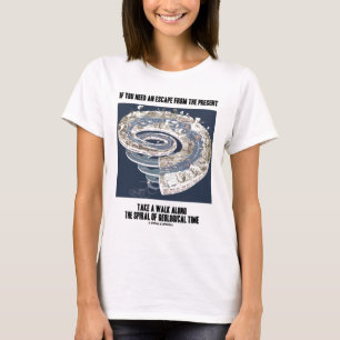 T-shirt Échapper De La Promenade Actuelle Le Long Du Temps