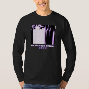 T-shirt Échapper de la réalité Vaporwave Aesthétique Japon