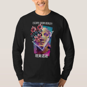 T-shirt Échapper de la réalité Vaporwave esthétique Japona