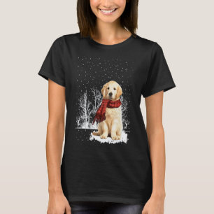 T-shirt Écharpe d'hiver Golden Retriever  Chiens Arbre For