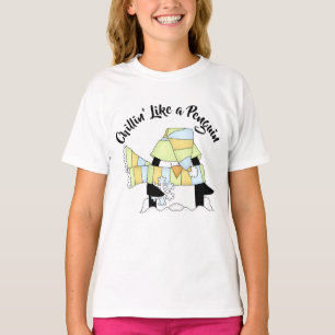 T-shirt Écharpe légère - Chillin' like a Penguin