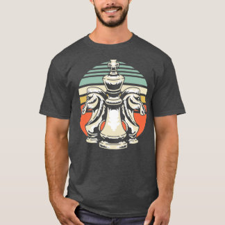T-shirt Échecs Chevalier jeu d'échecs jeu d'échecs pièce d