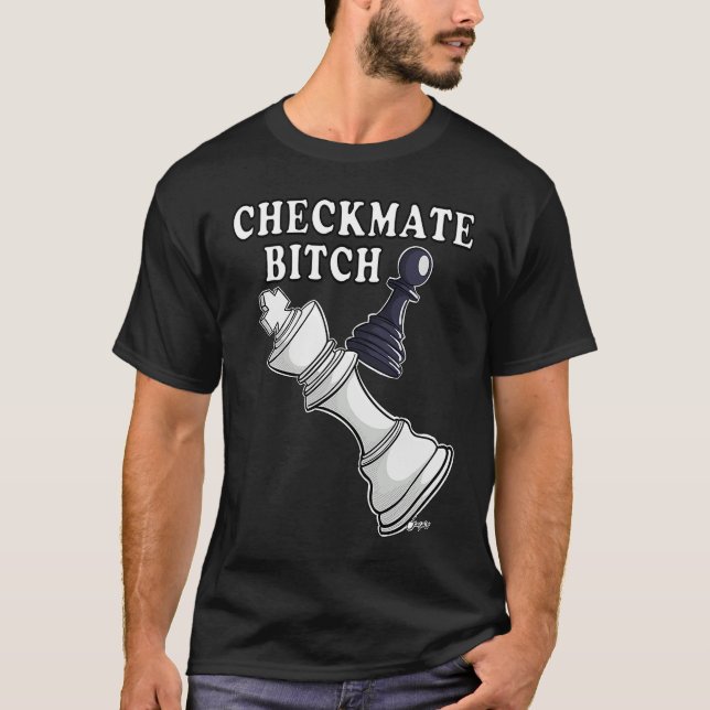 T-shirt Échecs cool de Pion CHECKMATE (Devant)