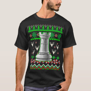 T-shirt Échecs de Noël moches Rook