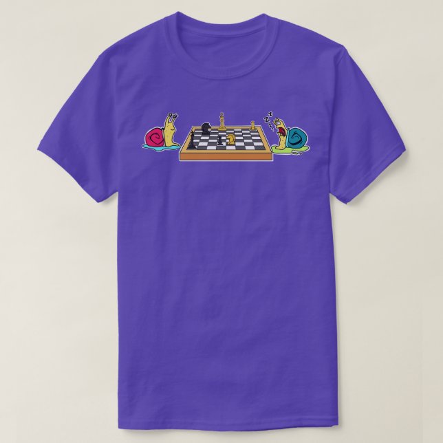 T-shirt Échecs d'escargots (Design devant)