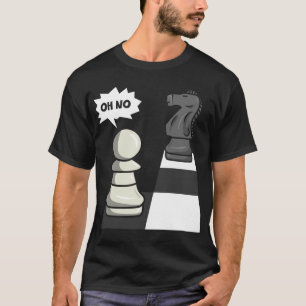 T-shirt Échecs Drôle Déplacer Chevalier À Paire Drôle Joue