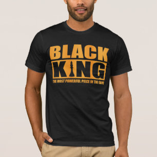 T-shirt Échecs du roi noir