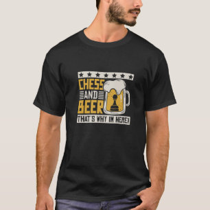T-shirt Échecs Et Bière C'Est Pourquoi Je Suis Ici