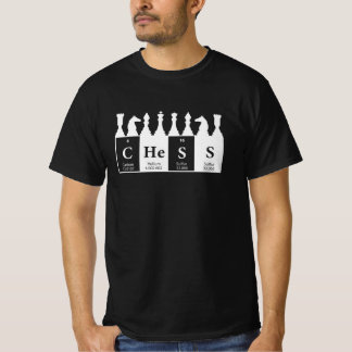 T-shirt Échecs faits d'éléments Graphique Échecs Pièces De